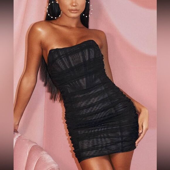 White Fox Boutique Black Mini Dress - Picture 1 of 8